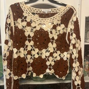NWT American Flirt Crocheted Top